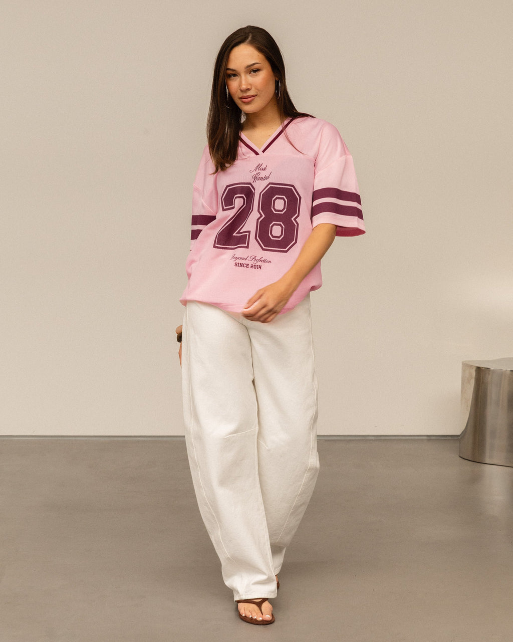 28 MESH SPORTS TEE PINK