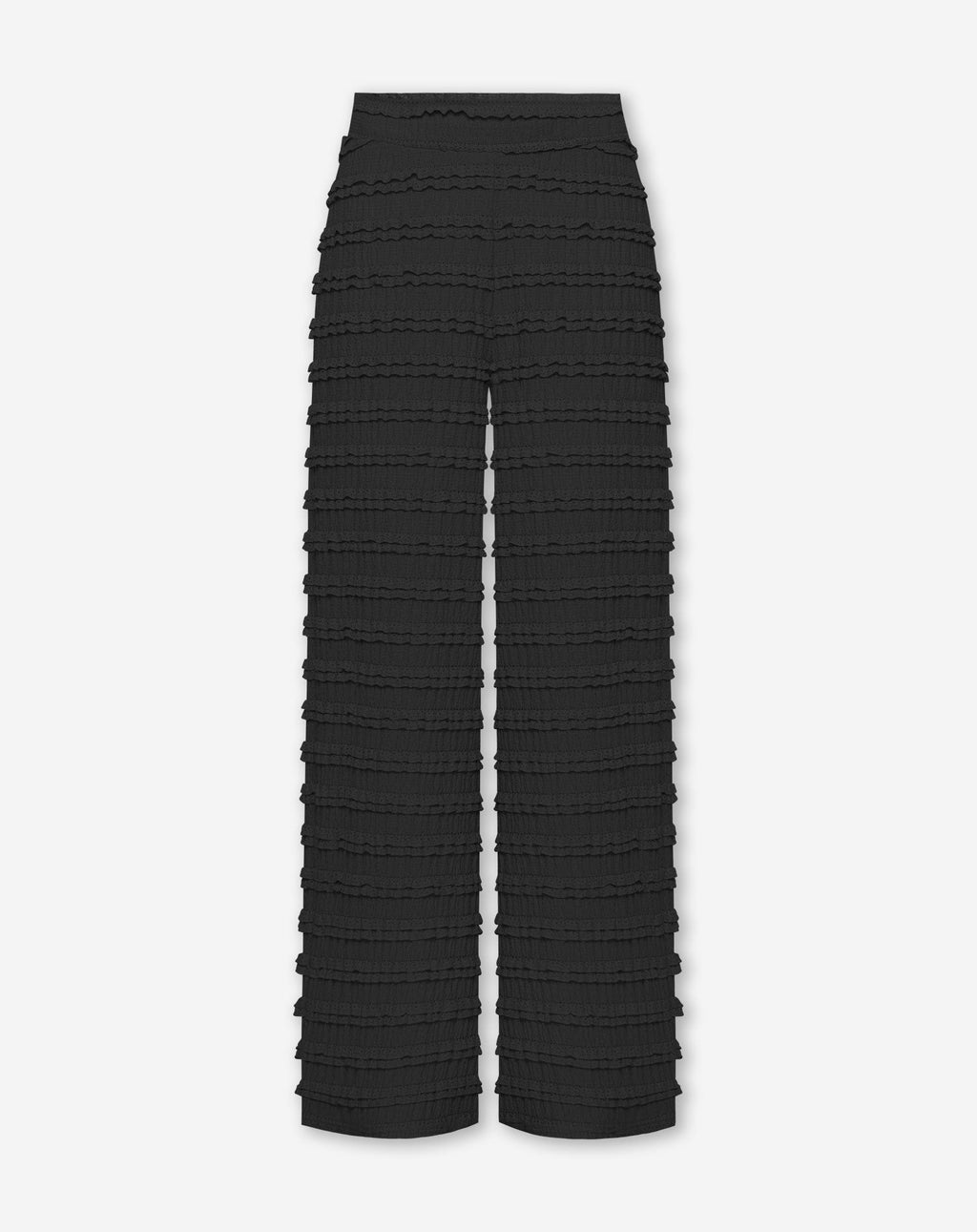 MICKY RUFFLE PANTS PETITE ZWART