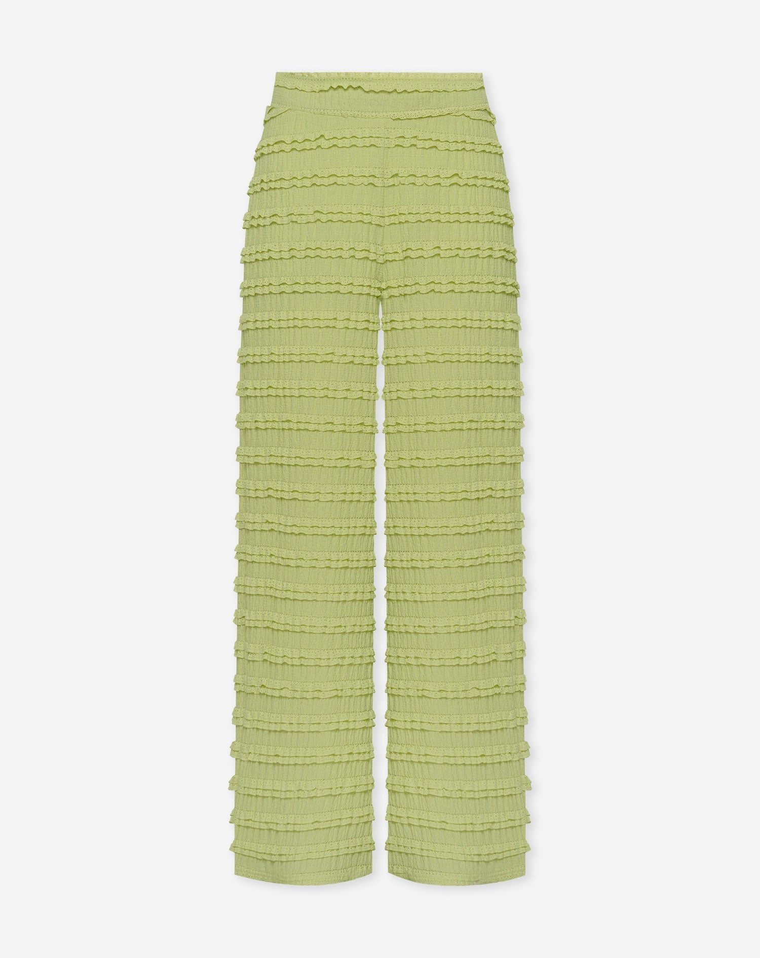 MICKY RUFFLE PANTS PETITE GROEN
