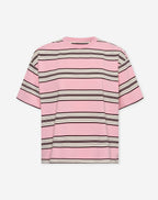 LAINE STRIPED SHORT SLEEVE OVERSIZED TEE LICHTROZE