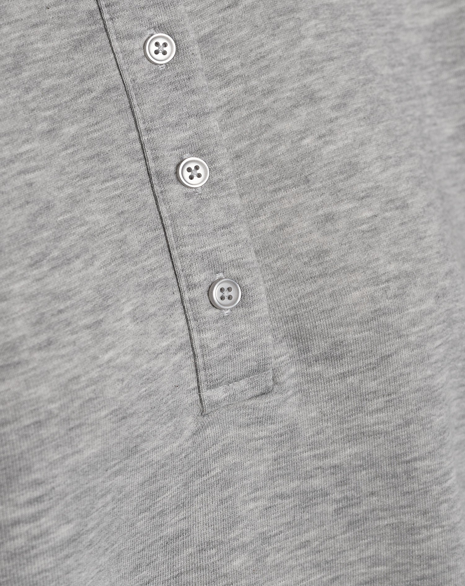 OVERSIZED POLO SWEAT TOP GRIJS MELANGE