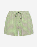 NALANI STRIPE SHORTS SAGE GREEN
