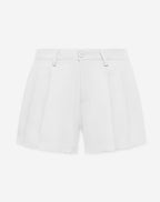 NAMI PLEATED TWILL SHORTS WIT