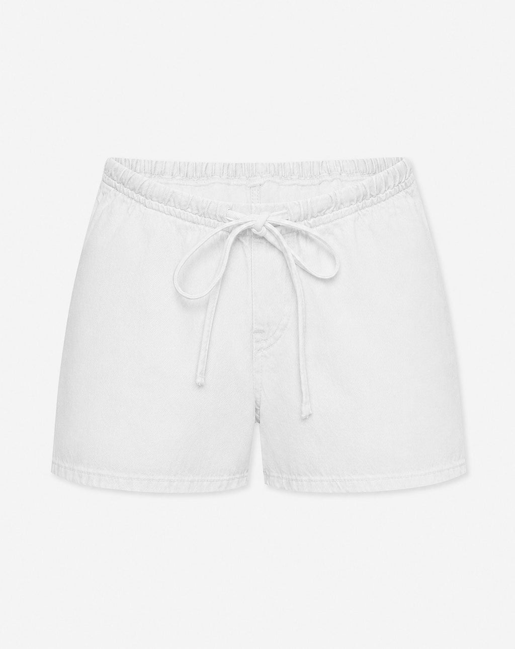 CORD DENIM SHORT MATERNITY WHITE