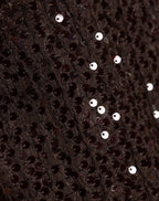 LOVA SEQUINS SHORTS BROWN