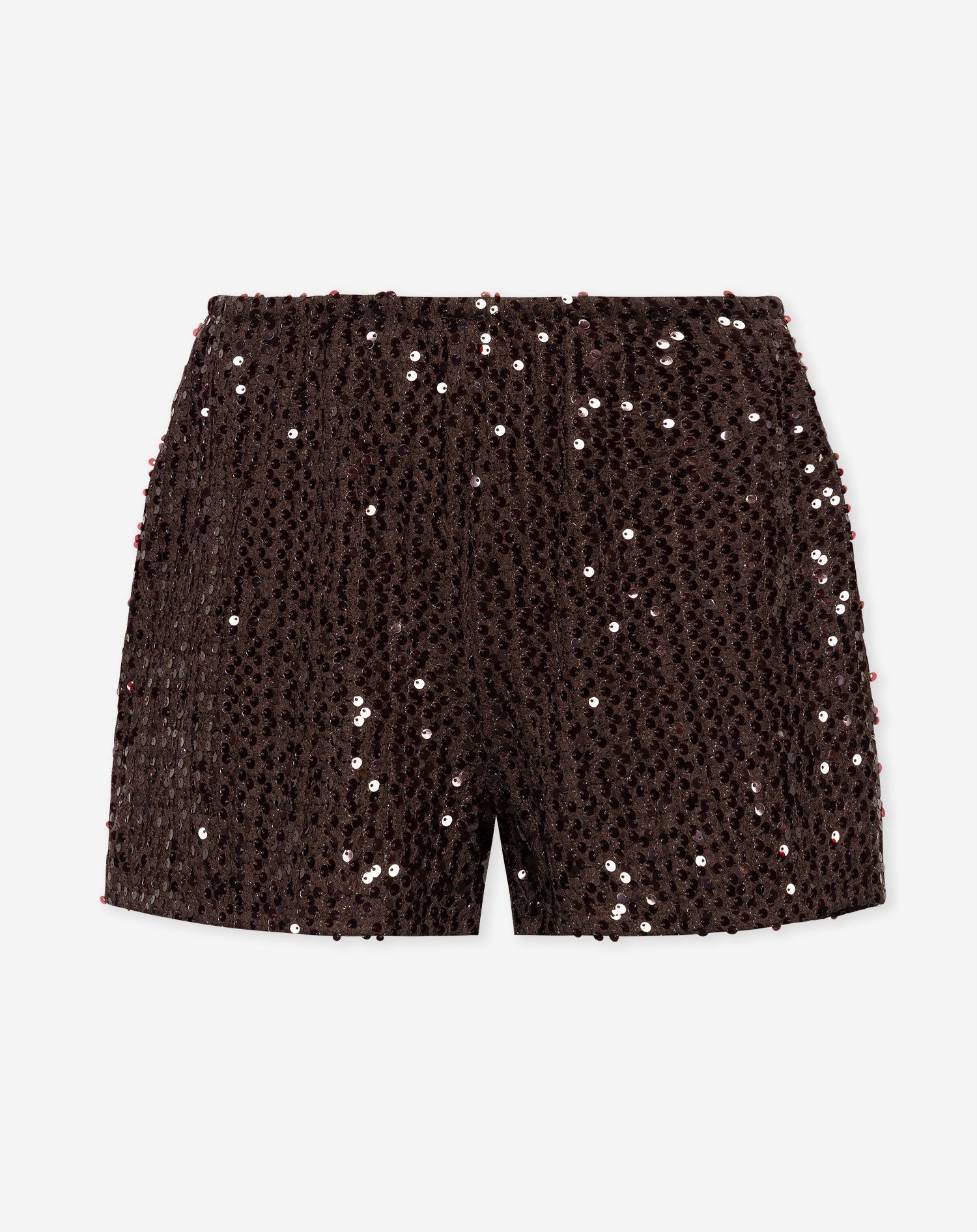 LOVA SEQUINS SHORTS BRUIN