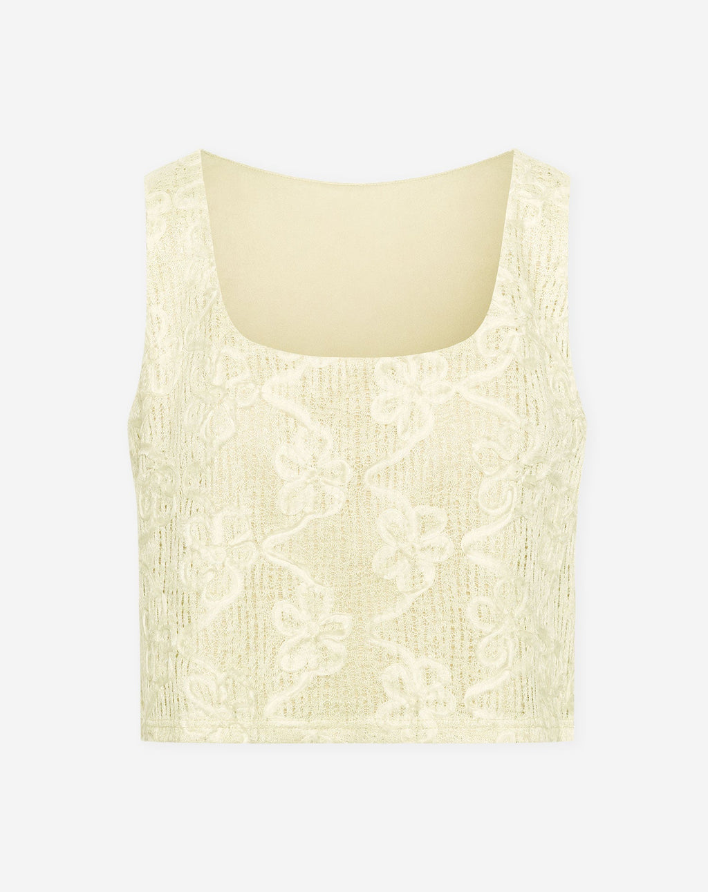 DORIS FLOWER TOP BUTTER YELLOW