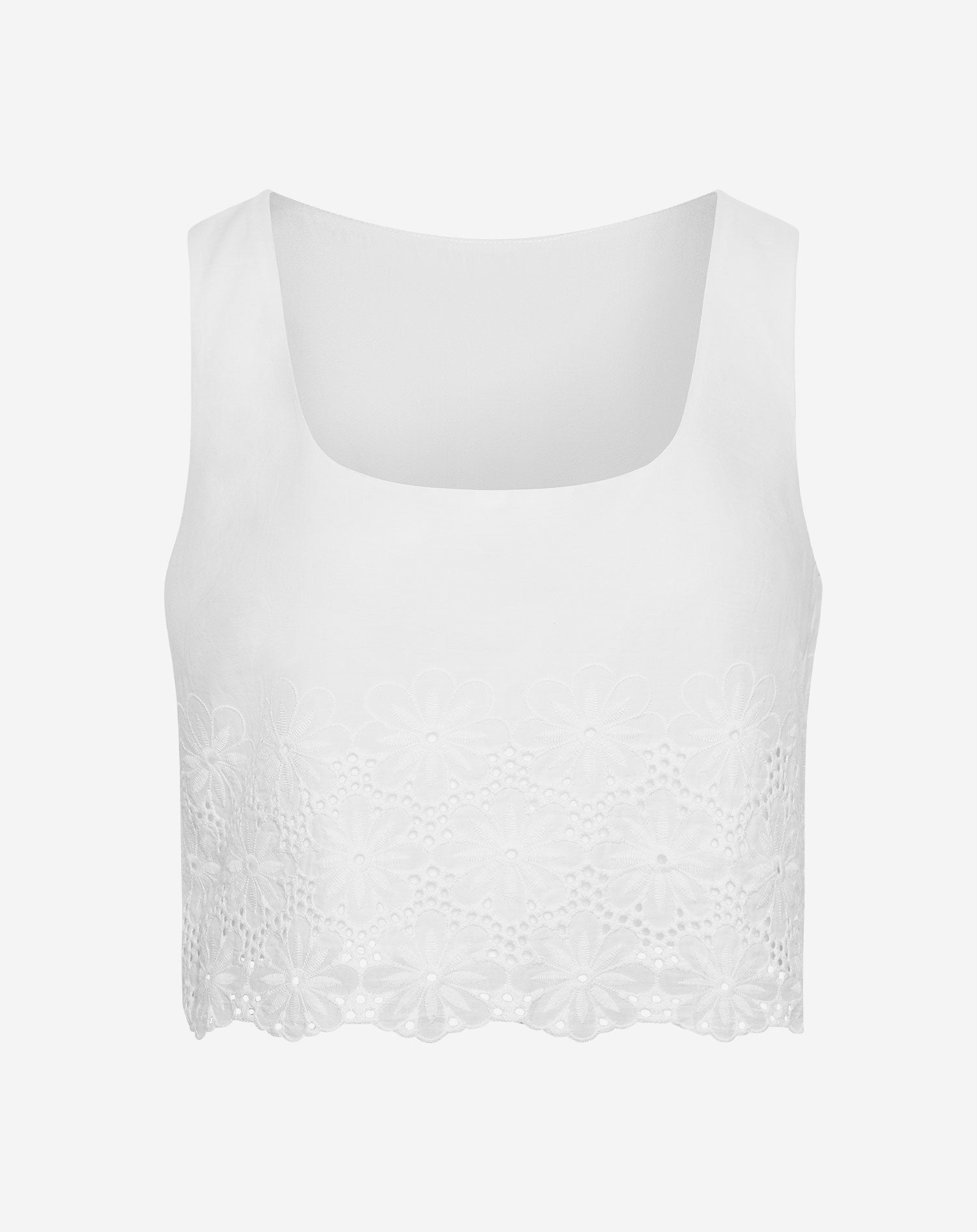LOVELY EMBROIDERY ANGLAISE TOP WIT