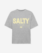 SALTY BONITA OVERSIZED TEE GRIJS MELANGE