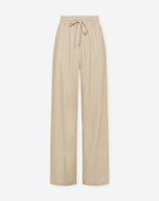 NIA LINEN PANTALON PETITE BEIGE
