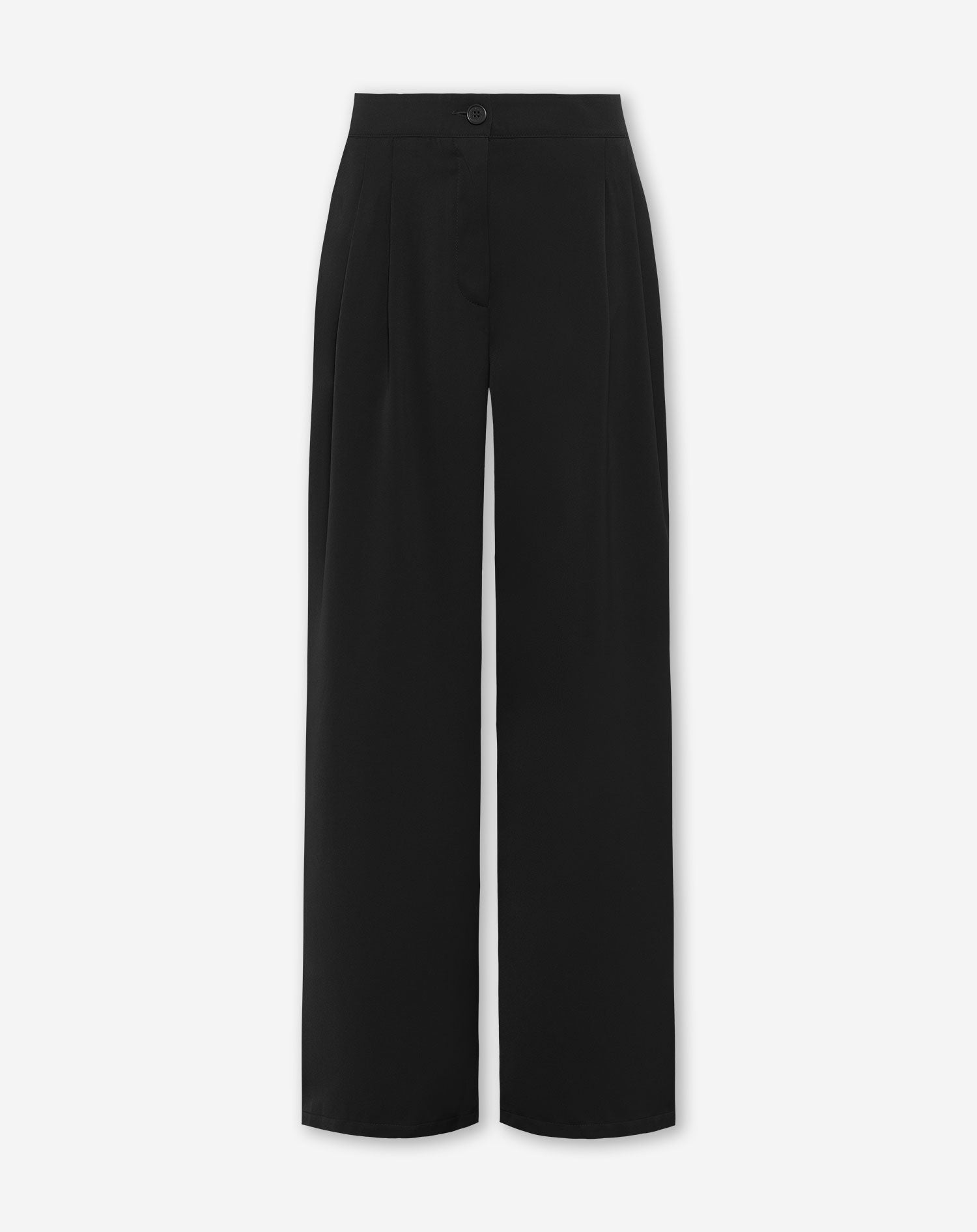 FLO WIDE LEG PLEAT PANTALON PETITE BLACK
