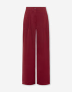 FLO WIDE LEG PLEAT PANTALON PETITE BORDEAUX