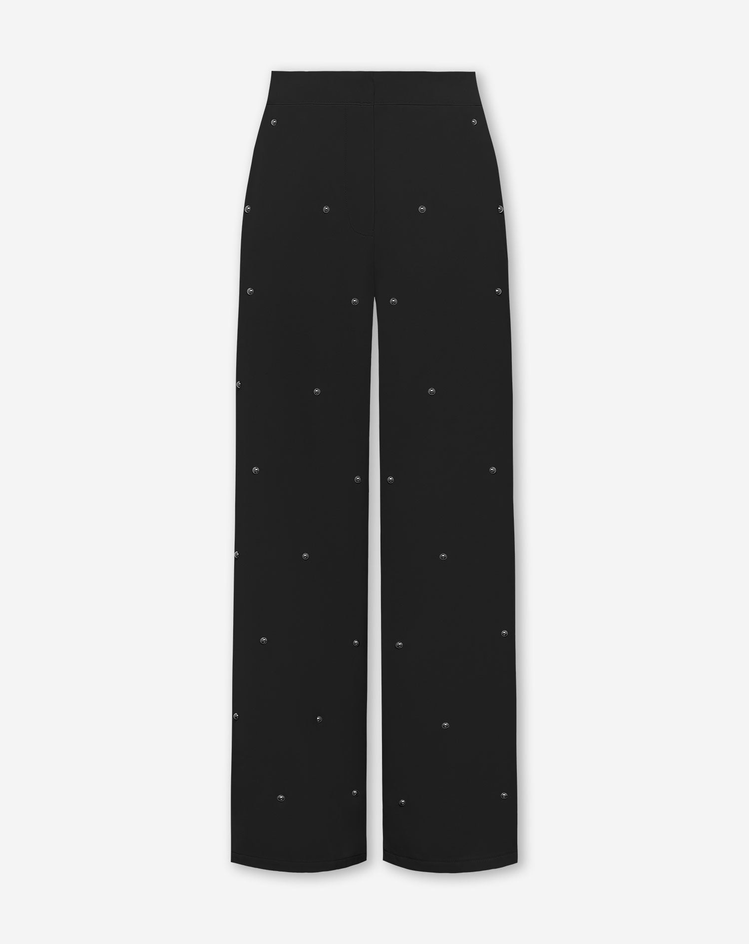 FLO BUBBLE STUD STRAIGHT LEG ANTALON PETITE BLACK