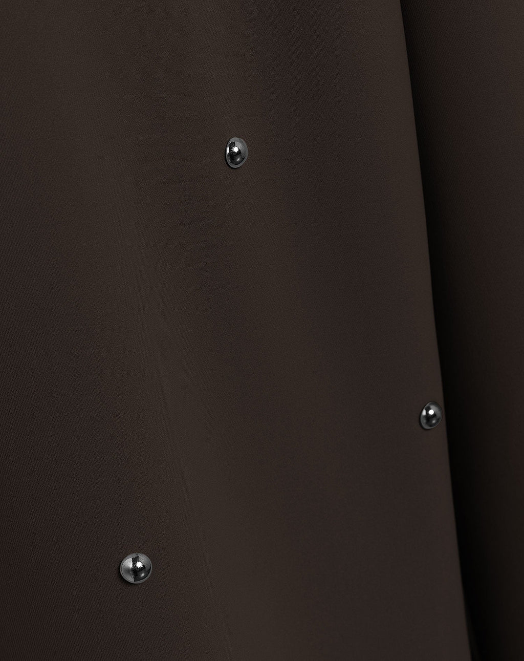 FLO BUBBLE STUD STRAIGHT LEG PANTALON PETITE DARK BROWN