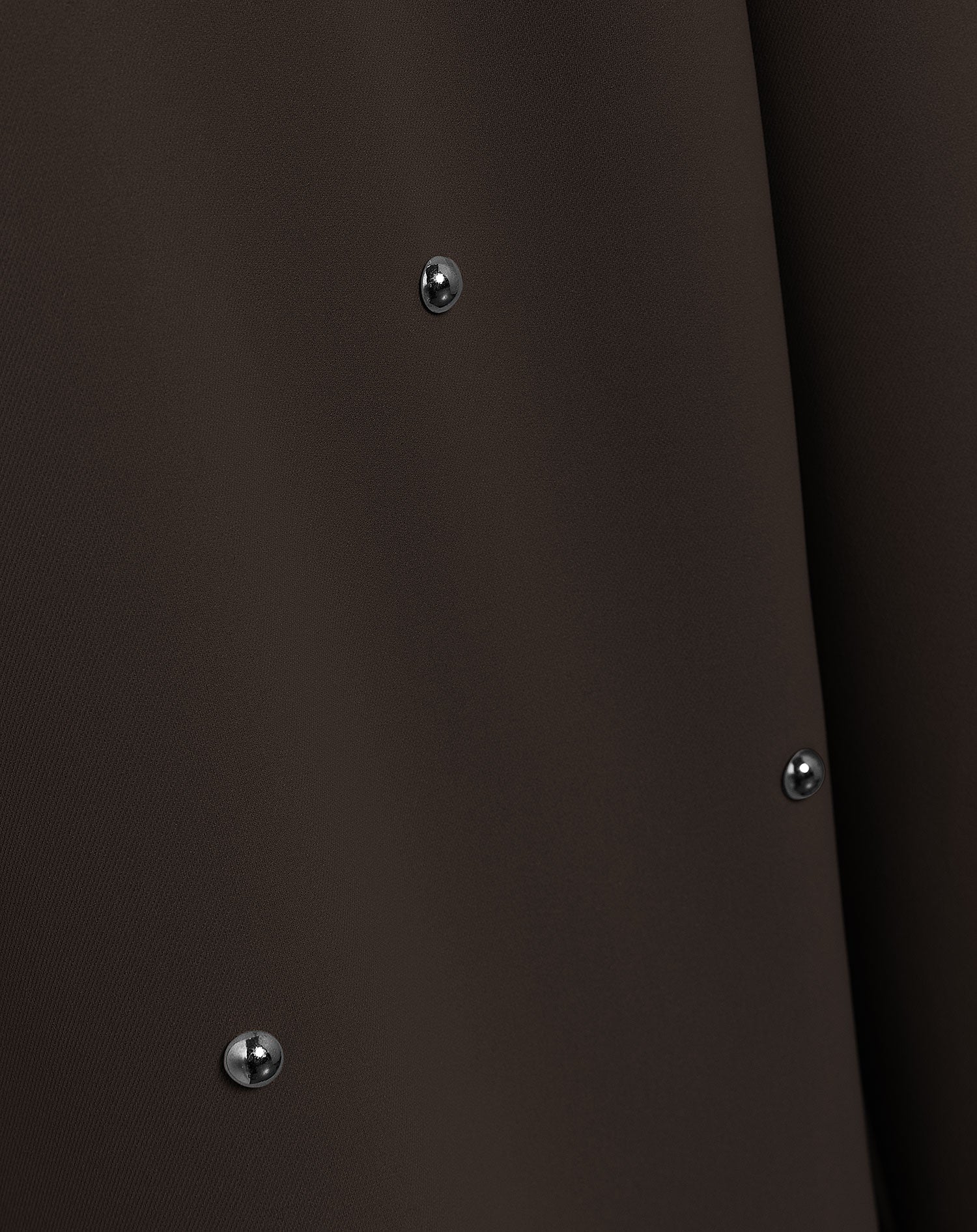 FLO BUBBLE STUD STRAIGHT LEG PANTALON PETITE DARK BROWN