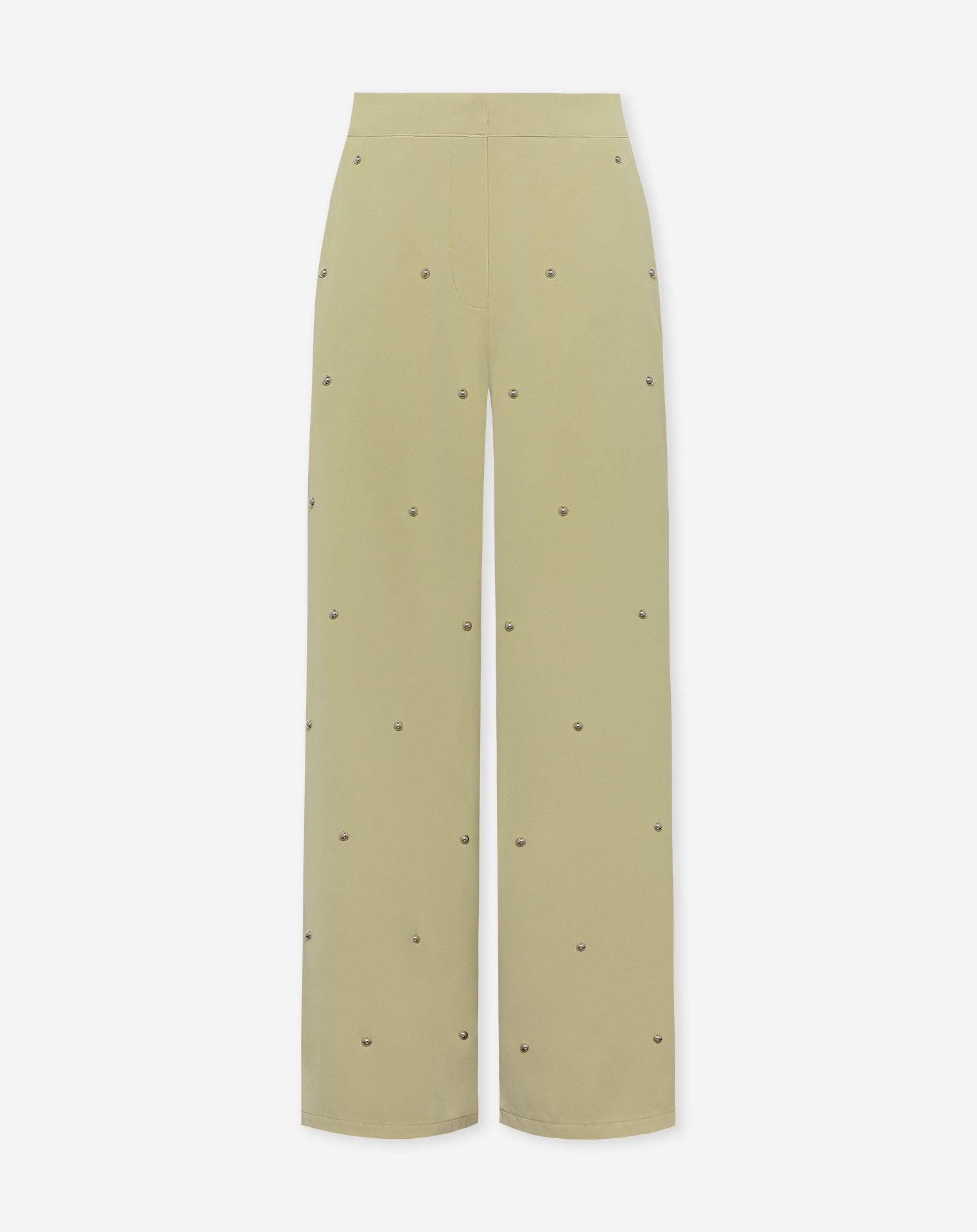 FLO BUBBLE STUD STRAIGHT LEG ANTALON PETITE LIGHT OLIVE