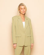 FLO BUBBLE STUD STRAIGHT LEG ANTALON PETITE LIGHT OLIVE