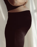 WIDE LEG PANTS MATERNITY PETITE BLACK
